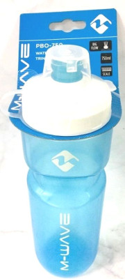 Фляга 5-340404 пластиковая 0,75л с крышкой, с широким соском, голубая M-WAVE