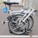 Велосипед Brompton в сложенном состоянии