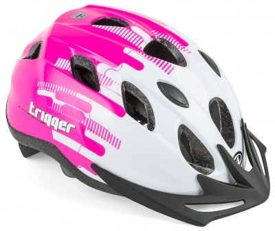 Шлем подростковый TRIGGER 173 WHITE/PINK INMOLD р-р 54-58см AUTHOR