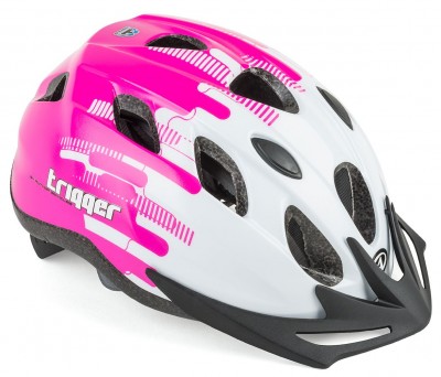 Шлем подростковый TRIGGER 173 WHITE/PINK INMOLD р-р 52-56см AUTHOR