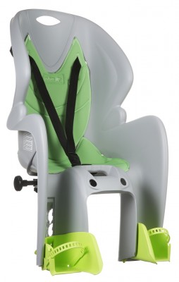 Сиденье детское на багажник AMICO 'NFUN серо зеленое до 22кг.