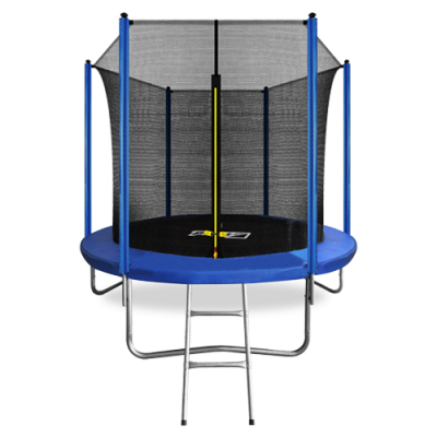 ARLAND Батут 8FT с внутренней страховочной сеткой и лестницей (СИНИЙ)