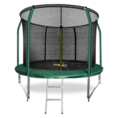 ARLAND Батут премиум 10FT с внутренней страховочной сеткой и лестницей (Dark green) (ТЕМНО-ЗЕЛЕНЫЙ)