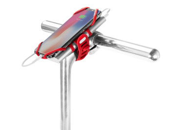 Держатель для смартфона 07-181211 силикон. НА ВЫНОС универс. 4.0'-6.5' BIKE TIE PRO PACK красн. BONE