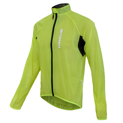 Велоджерси с рукавом/дождевик 12-740 Saronno WJ-1412 Yellow Ref Men Pro Light  Rain Jacket с длин. молнией. со светоот. элемен. неоновая S FUNKIER