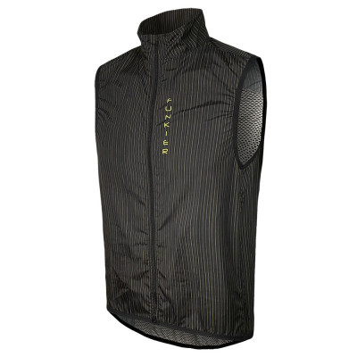 Веложилет 12-860 Lipari WV-2152 Black Pro Wind Vest без рукавов, pro-wind stopper, с длинной молнией, черный S FUNKIER