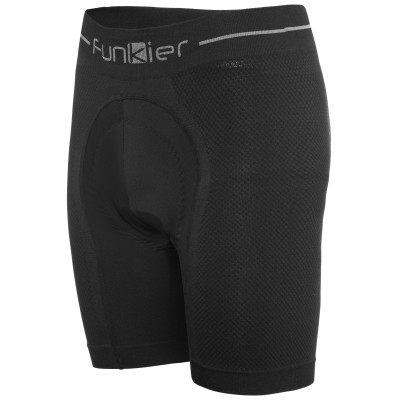 Велотрусы 12-700 Sestriere BSS6001-B9 Seamless-Tech Boxer Shorts с памперсом B9, 95%-Nylon, 5%-Spandex, черные XS-S FUNKIER