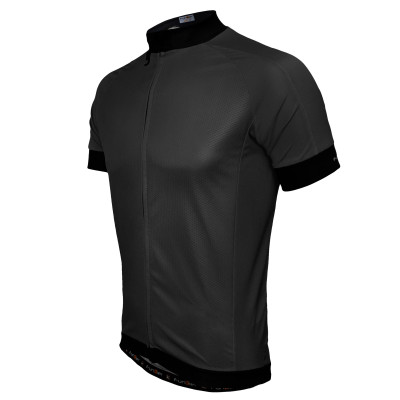 Велофутболка 12-820 PARMA J-930 Black Men Active Jersey с длинной молнией, с водонепрон. карман, черная S FUNKIER