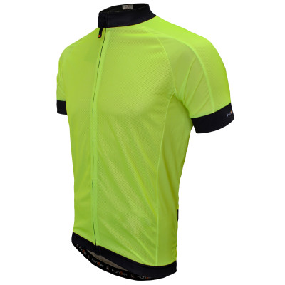 Велофутболка 12-832 PARMA J-930 Yellow Ref. Men Active Jersey с длинной молнией, с водонепрон. карман, неоново-желтая S FUNKIER