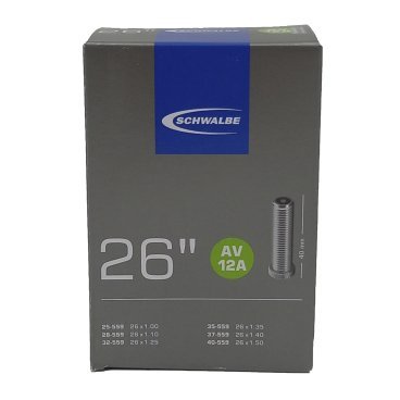 Камера. 26" авто 05-10432340 AV12A 26х1.00-1.50 (25/40-559) IB AGV 40mm. SCHWALBE